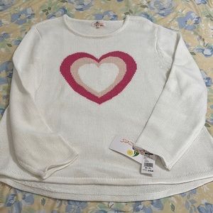Adorable brand new Heart Sweater.